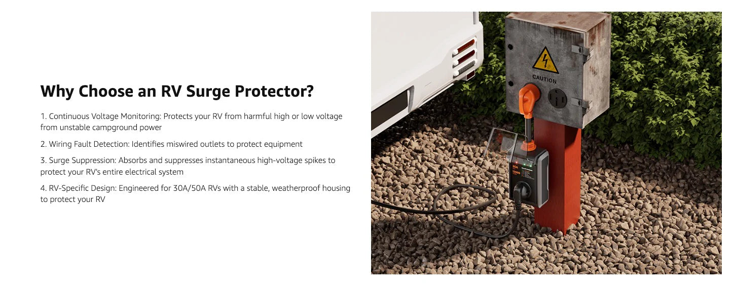 Reasons to use a 30-amp RV surge protector