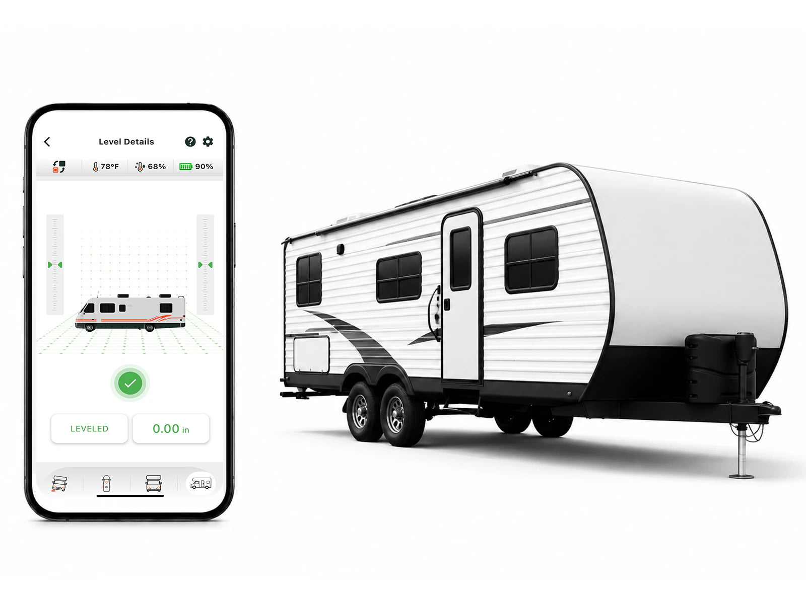 App display and travel trailer
